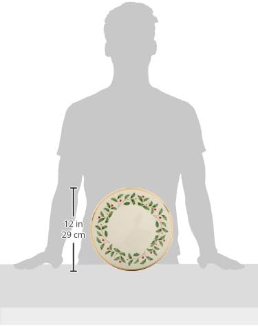 Lenox 6122048 Holiday 12-Piece-Plate-&-Mug Set, Christmas Dinnerware, Hosting