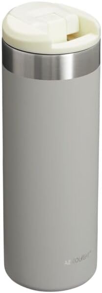Stanley AeroLight Transit Bottle 16 oz | Locking Drink Through Lid | Leak Resistant Water Bottle or Coffee Travel Mug | Lightweight Insulated Stainless Steel | BPA-Free | Ash
