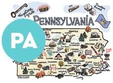 Swig Life 40oz Mega Mug, 40oz Tumbler with Handle and Straw, Extra Large Insulated Tumblers, Cup Holder Friendly Travel Mug (Pennsylvania)