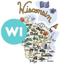 Swig Life 22oz Travel Mug, Insulated Tumbler with Handle and Lid, Travel Coffee Mug, Cup Holder Friendly, Stainless Steel 22 oz Tumbler, Reusable Insulated with Lid (Wisconsin)