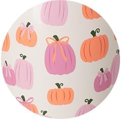 Swig Life 18oz Travel Mug, Insulated Tumbler with Handle and Lid, Travel Coffee Mug, Cup Holder Friendly, Stainless Steel 18 oz Tumbler, Reusable Insulated with Lid (Pumpkins and Bows)