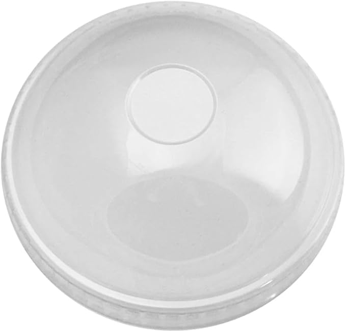 1000-Count 3 oz Plastic Dome Lids Clear Color | Fits Perfectly on 3 oz Cups for Takeout and Desserts | Frozen Dessert Supplies