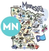 Swig Life 40oz Mega Mug, 40oz Tumbler with Handle and Straw, Extra Large Insulated Tumblers, Cup Holder Friendly Travel Mug (Minnesota)