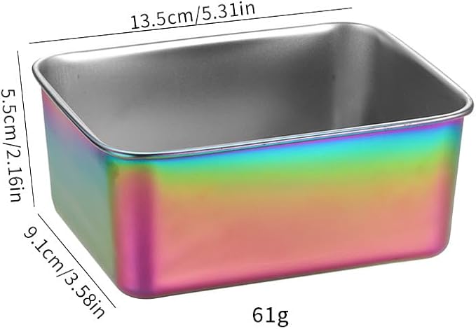 Stainless Steel Food Storage Containers Bento Box, Set of 4, Leak Resistant, Ideal for Lunch Meal Prep & Leftovers-Rainbow
