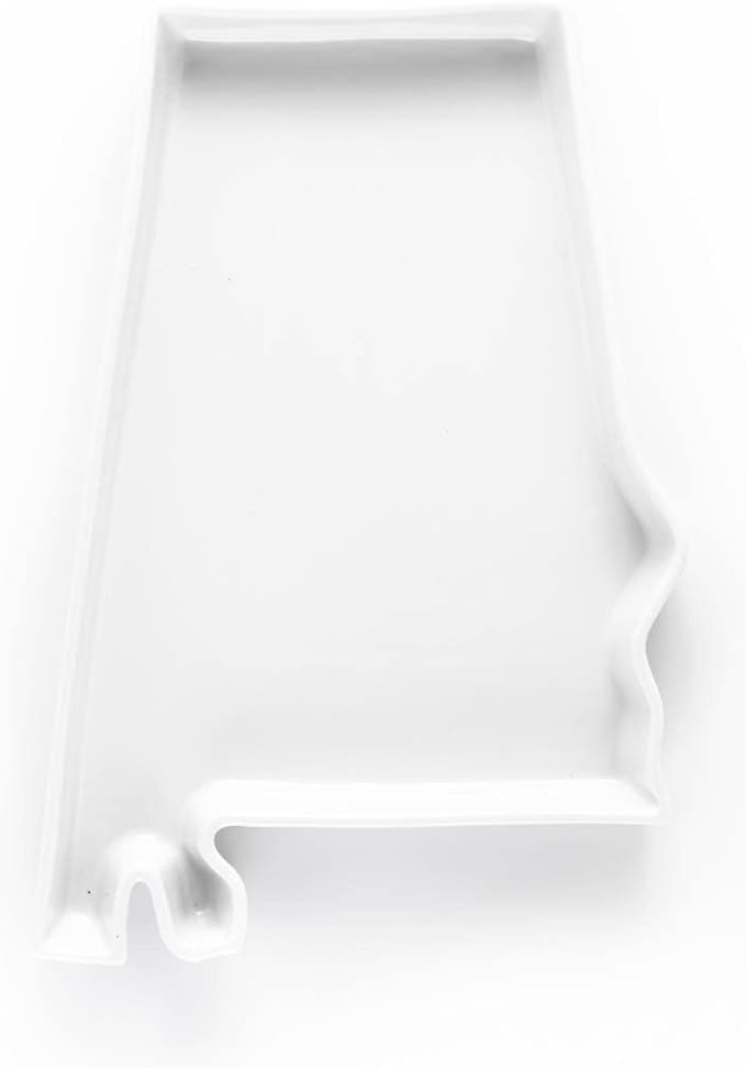 Alabama Shaped Baking Dish Serving Platter or Decorative Tray Charming Porcelain Bakeware Oven Microwave and Dishwasher Safe