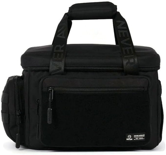 WOLFpak 20L Mini Tactical Lunch Box Cooler Bag - Water-Resistant 1000D Fabric, Insulated, Multiple Pockets, MOLLE & Patch Panel, Ideal for Work, Gym, Hiking (Alpha Black)