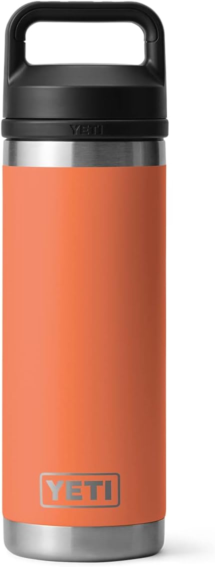 YETI Rambler 18 oz Bottle, Leakproof, Vacuum Insulated, Stainless Steel with Chug Cap, High Desert Clay