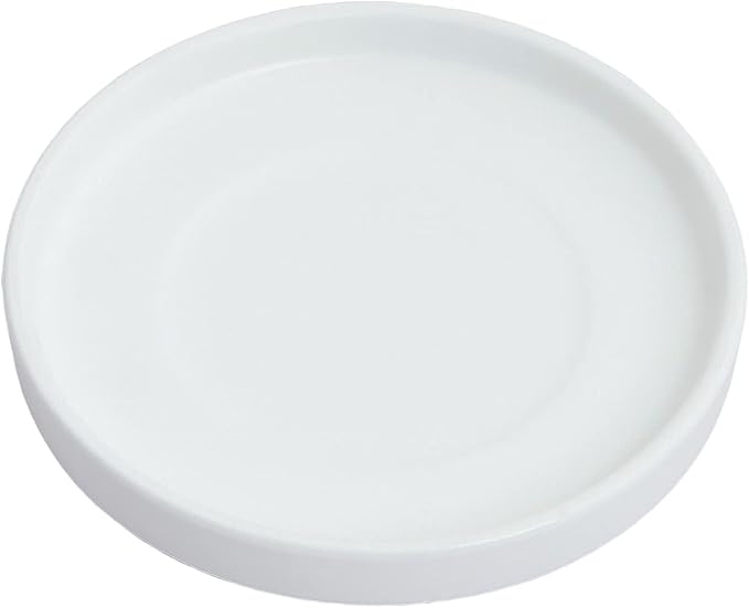 Ceramic Saucer 9 inch White Round Saucer for Planter | Planter Tray