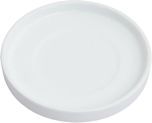 Ceramic Saucer 9 inch White Round Saucer for Planter | Planter Tray
