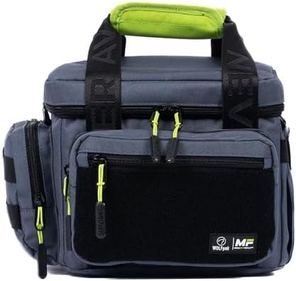 WOLFpak 9L Mini Tactical Lunch Box Cooler Bag - Water-Resistant 1000D Fabric, Insulated, Multiple Pockets, MOLLE & Patch Panel, Ideal for Work, Gym, Hiking (MegaFit Iron Gray)