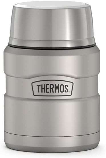 STAINLESS KING™ FOOD JAR 16OZ MATTE STAINLESS STEEL