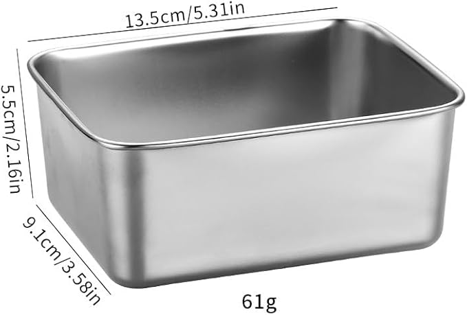 Stainless Steel Food Storage Containers Bento Box, Set of 4, Leak Resistant, Ideal for Lunch Meal Prep & Leftovers-Silver