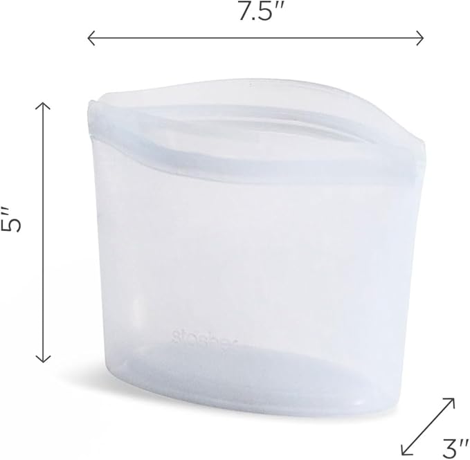 Stasher Premium Silicone Reusable Food Storage Bowl, Deep Ocean, Microwave, Sous Vide, Dishwasher, Oven and Freezer Safe, BPA Free, Leak-free, Eco-friendly, 2-Cup Bowl