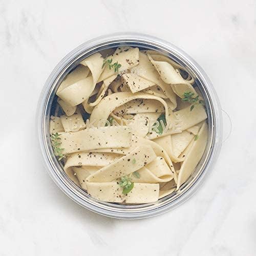 U Konserve Stainless Steel Round Food Storage Bento Box Container, Leak Proof Silicone Lid Dishwasher Safe - Plastic Free, 16oz