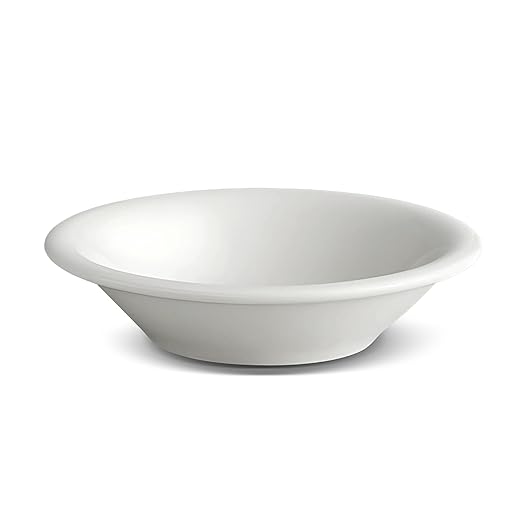 Tuxton China ALD-046 Fruit Dish, 4 oz., 4-3/4" Dia., Round, Microwave & Dishwasher Safe, Oven Proof, Fully vitrified, Lead-Free, TuxCare, Healthcare, Alaska/Colorado, Porcelain White, Case of 36