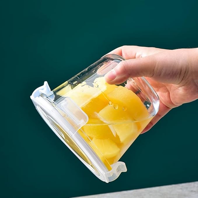 24 Oz Round Glass Soup Storage Container with lids, 3 Cup Glass Food Container with Airtight Lids, Leakproof Round Food Bowls for soup, leftovers, freezer/Oven/Dishwasher Safe - (2 Pack)