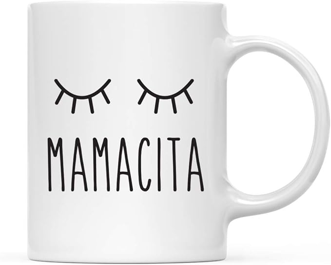 Andaz Press Mother's Day 11oz. Ceramic Coffee Tea Mug Gift for Mom, Mamacita, 1-Pack, Birthday Christmas Gift Ideas