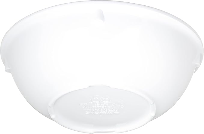 Carlisle FoodService Products Kingline Reusable Plastic Bowl Nappie Bowl for Home and Restaurant, Melamine, 14 Ounces, White, (Pack of 48)