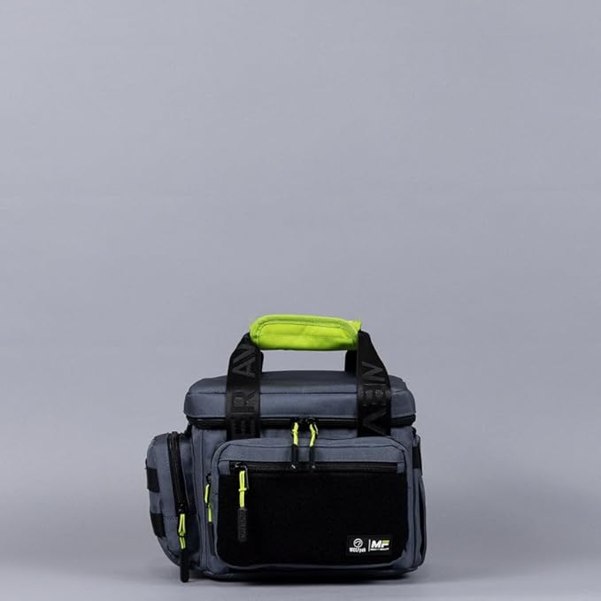 WOLFpak 9L Mini Tactical Lunch Box Cooler Bag - Water-Resistant 1000D Fabric, Insulated, Multiple Pockets, MOLLE & Patch Panel, Ideal for Work, Gym, Hiking (MegaFit Iron Gray)