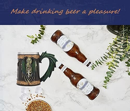 18oz Gift Green Dragon with Sword Beer Mug Stainless Steel Coffee Mug Norse Gothic Decor Viking Festival Gift GOT Dragon Decor