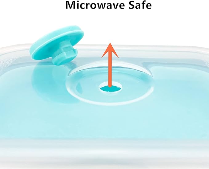 CCyanzi 3piece Collapsible Food Storage Containers with Lids, Silicone Lunch Container, Microwave & Freezer Safe, Space Saving for Kitchen Cabinet and Camping Backpack,(blue gray)