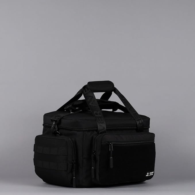 WOLFpak 20L Mini Tactical Lunch Box Cooler Bag - Water-Resistant 1000D Fabric, Insulated, Multiple Pockets, MOLLE & Patch Panel, Ideal for Work, Gym, Hiking (Alpha Black)