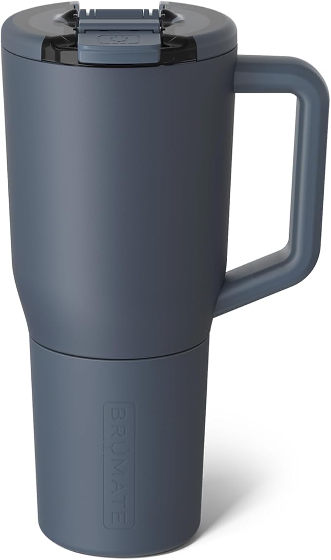 BrüMate Müv - 35oz 100% Leak Proof Insulated Coffee Mug with Handle & Lid - Stainless Steel Coffee Travel Mug - Double Walled Coffee Cup (Nightfall Blue)