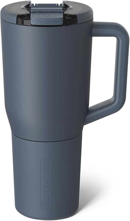BrüMate Müv - 35oz 100% Leak Proof Insulated Coffee Mug with Handle & Lid - Stainless Steel Coffee Travel Mug - Double Walled Coffee Cup (Nightfall Blue)