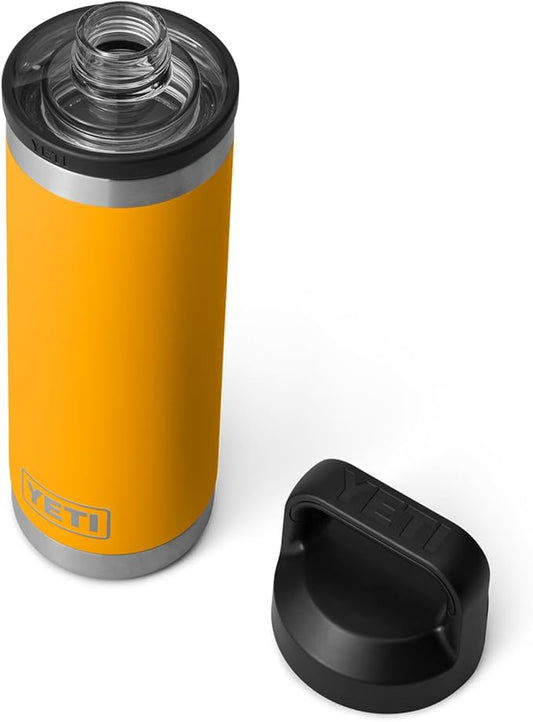YETI Rambler 18 oz Bottle, Leakproof, Vacuum Insulated, Stainless Steel with Chug Cap, Beekeeper