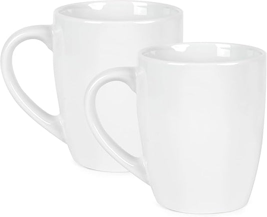 27OZ Extra Large Ceramic Coffee Mug, Jumbo Coffee Mugs, Big Tea Cups with a Large Handle for Office and Home set of 2 (White)