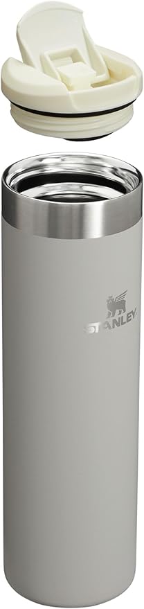 Stanley AeroLight Transit Bottle 20 oz | Locking Drink Through Lid | Leak Resistant Water Bottle or Coffee Travel Mug | Lightweight Insulated Stainless Steel | BPA-Free | Ash