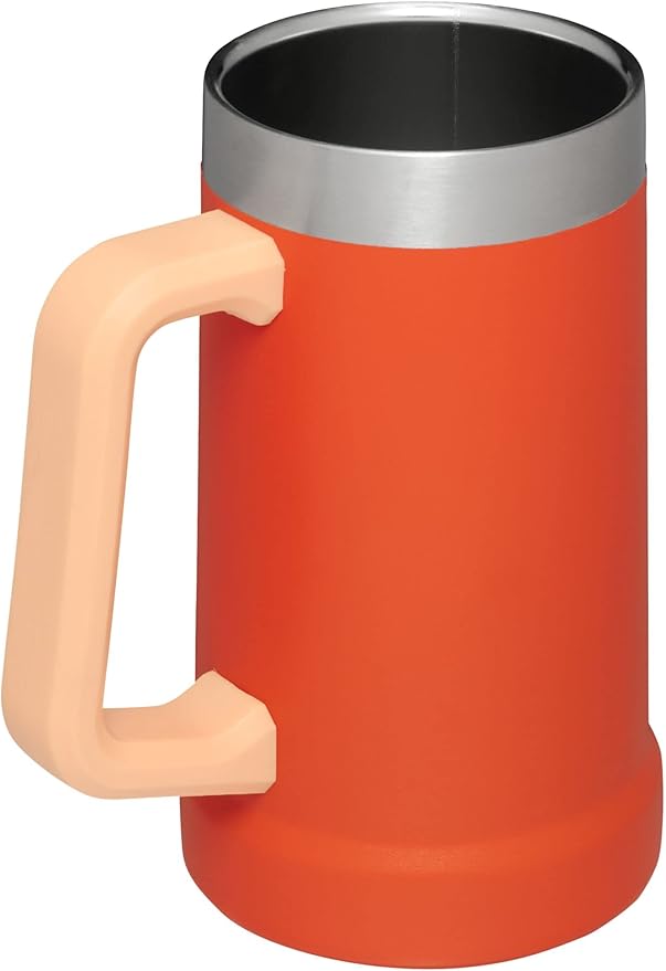 Stanley Stay-Chill Beer Stein 24 oz | Heavy Duty Big Grip Handle | Beer Tumbler Drink Cup, Holds 2 Cans | Insulated Stainless Steel Party Mug | BPA-Free