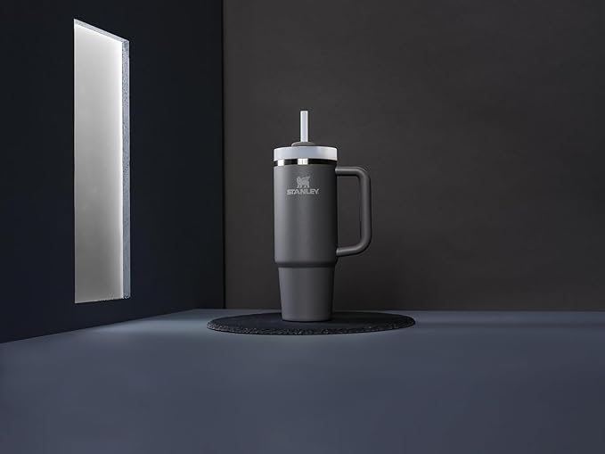 STANLEY Quencher H2.0 Tumbler with Handle and Straw 30 oz | Flowstate 3-Position Lid | Cup Holder Compatible for Travel | Insulated Stainless Steel Cup | BPA-Free | Stone