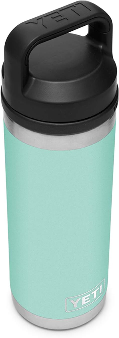 YETI Rambler 18 oz Bottle, Vacuum Insulated, Stainless Steel with Chug Cap, Seafoam