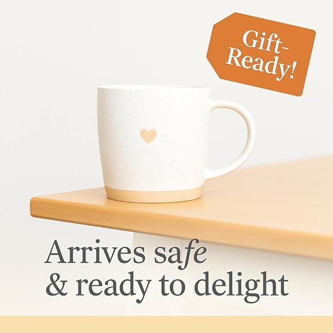 Unboxme Heart Mug – Cute & Cozy Coffee Cup, Thoughtful Gift for Loved Ones, Microwave & Dishwasher Safe, Birthday & Holiday Gift