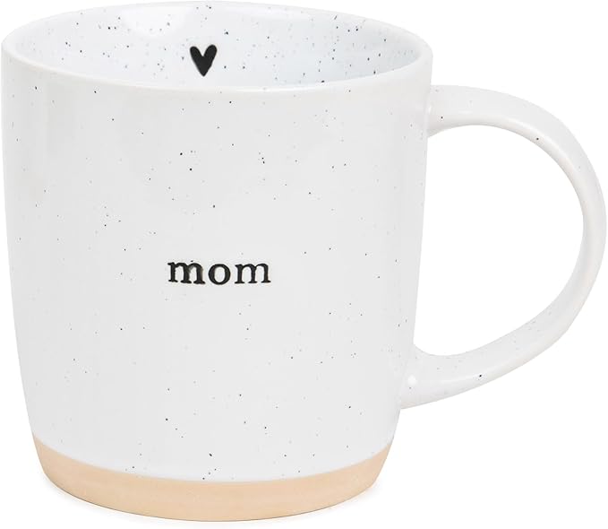 UnBoxMe Mom Heart Mug - Heartfelt Mother's Day Gift | Sentimental Coffee Cup for Mom, Grandma | Minimalist Ceramic Design with Subtle Heart | Dishwasher Safe