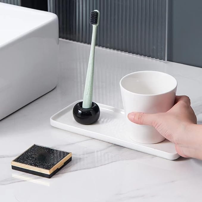 Solid Color Vertical Stripe Ceramic Mug Domestic Couple Water Cup Restaurant Beverage Shop Coffee Cup Simple Black and White Cup. (White & A)