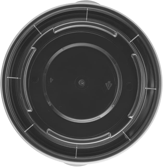 TIYA Food Containers – 16 oz Bulk 150 Pack with Lids – Plastic Food Storage To-Go Round Bowls – Reusable, Microwavable, Dishwasher Safe – Leak-Proof and Great for Meal Prep – BPA-Free