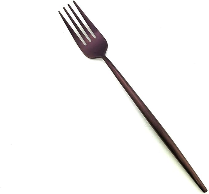 20-Pieces Luxury Purple 18/10 Stainless Steel Flatware Set, Matte Finish, Service for 4