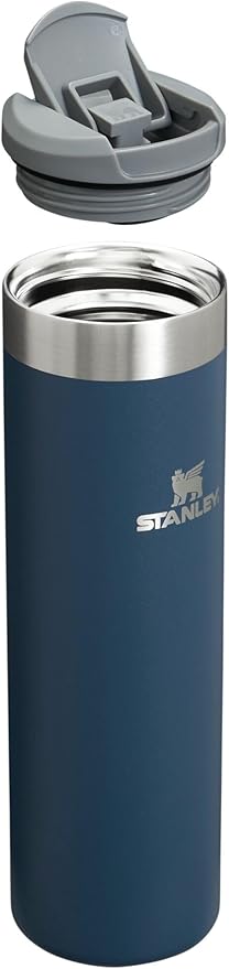 Stanley AeroLight Transit Bottle 20 oz | Locking Drink Through Lid | Leak Resistant Water Bottle or Coffee Travel Mug | Lightweight Insulated Stainless Steel | BPA-Free | Navy