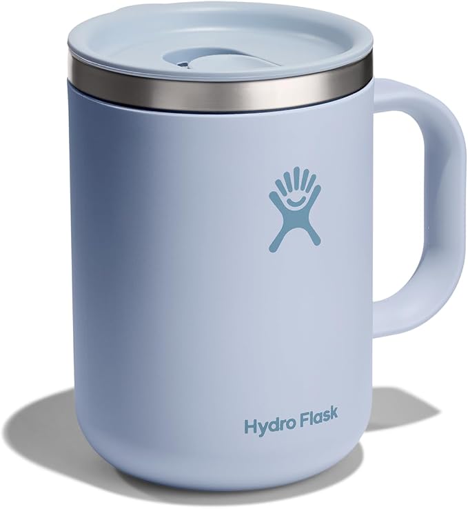 Hydro Flask Coffee Mug – Insulated Stainless Steel, Non Spill, Leak Proof Travel Mug 24 Oz Surf Blue