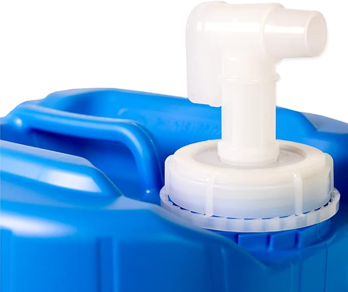 5 Gallon Stackable Water Containers (3-Pack) | 100% Food Grade, BPA-Free | Durable Indoor Outdoor Storage Large Water Jug | Camping Accessories, Survival Gear, Prepper Supplies