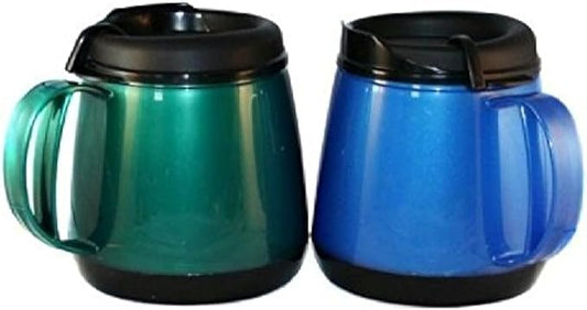 Two 20oz. Foam Insulated Wide Body ThermoServ Mugs New
