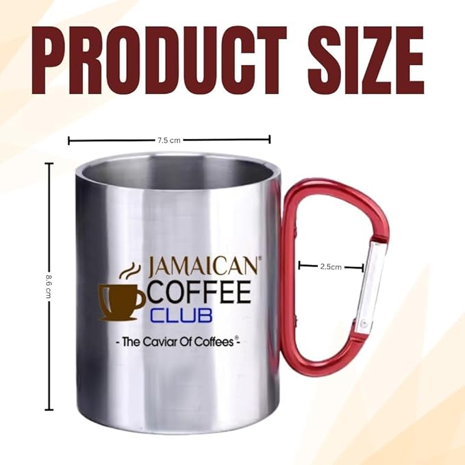 8 Oz Double-Walled 304 Stainless Steel Coffee Cup – Small, Lightweight, Insulated Camping Mug for Hiking, Backpacking, Travel, Outdoor Adventures, Office & Dishwasher-Safe