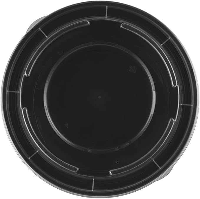 TIYA Food Containers – 40 oz Bulk 150 Pack with Lids – Plastic Food Storage To-Go Round Bowls – Reusable, Microwavable, Dishwasher Safe – Leak-Proof and Great for Meal Prep – BPA-Free