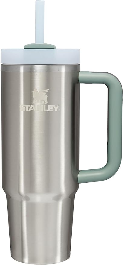 Stanley Quencher H2.0 Tumbler with Handle and Straw 30 oz | Flowstate 3-Position Lid | Cup Holder Compatible for Travel | Insulated Stainless Steel Cup | BPA-Free | Stainless Steel Shale