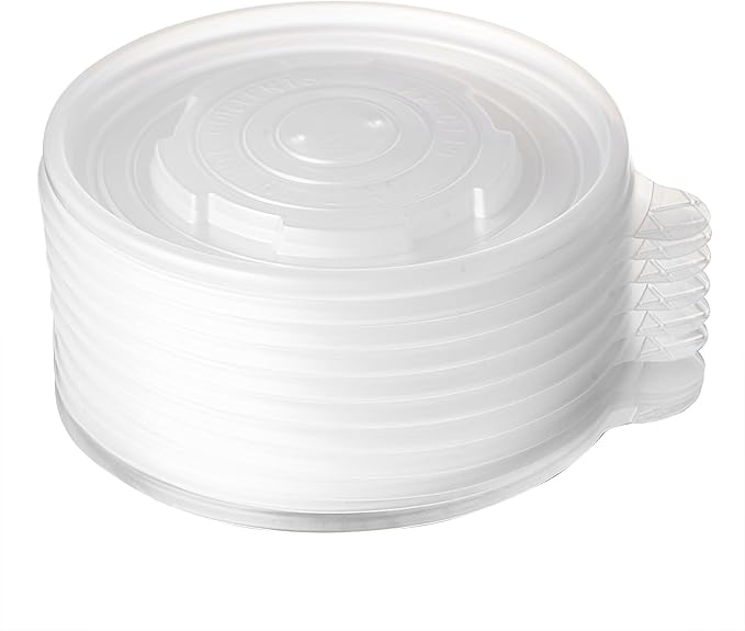 CIAO! 115mm Diameter PP Lid, Designed and Fit BRAND 12/16/24oz Paper Food Container (500/case)