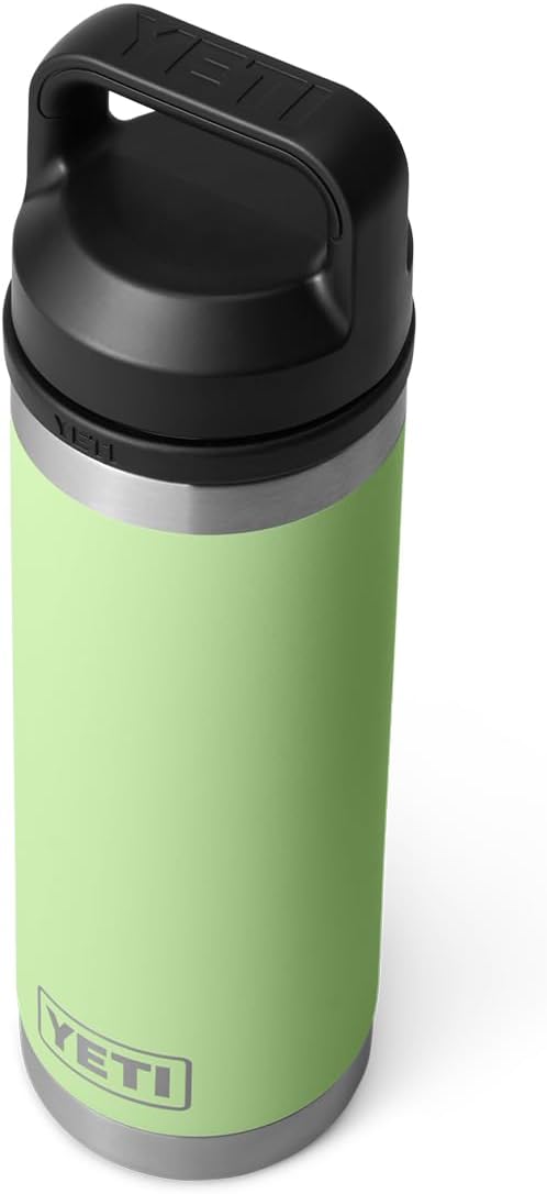 YETI Rambler 18 oz Bottle, Leakproof, Vacuum Insulated, Stainless Steel with Chug Cap, Key Lime