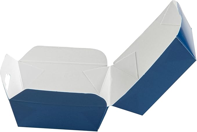 Restaurantware 2.5 x 2.5 x 2 Inch Mini Burger Boxes 100 Clamshell Food Containers - Hinged Lid Disposable Frenchie Paper Take Out Boxes Serve Sliders Or Finger Foods