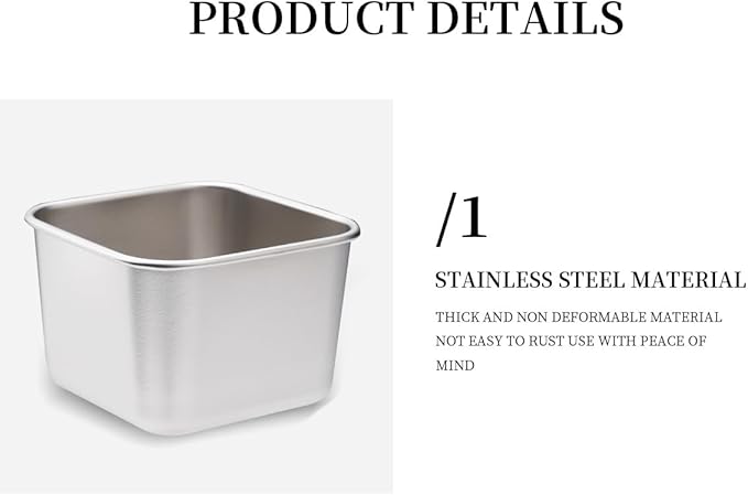 6 Pack 2oz Stainless Steel leak-proof Snack Box Portable Sealed Food Storage Box, a versatile food container for kids, fitness, picnic and travel